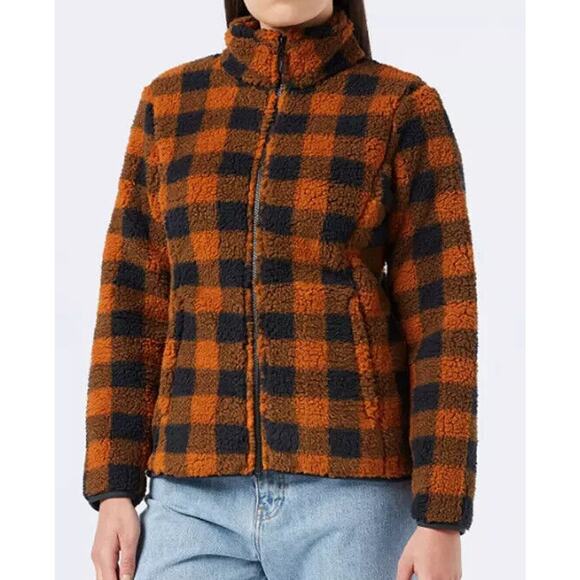 Amazon Essentials Women's Polar Fleece Lined Sherpa Full-Zip Jacket Size M - Picture 1 of 10